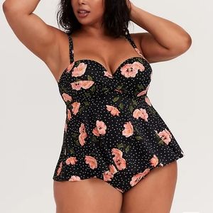 Torrid Tankini Top DD F Size 2